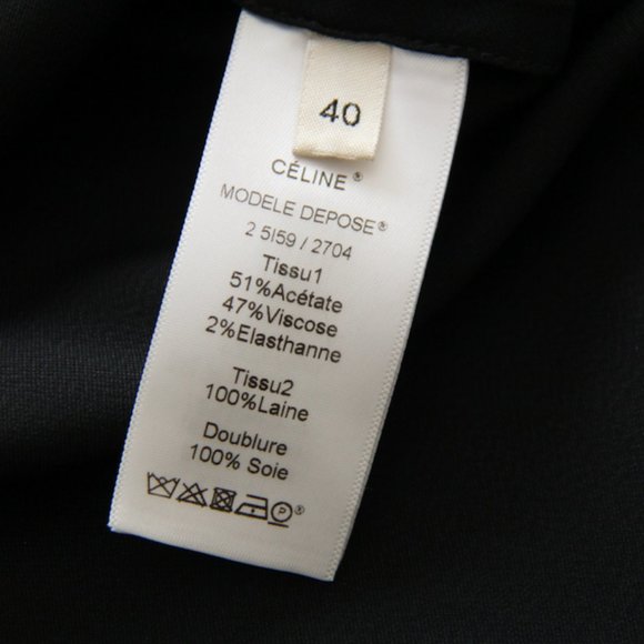 Celine Double Breasted High Slit Crepe Blazer Jacket 40 Pheobe Philo - Picture 8 of 10